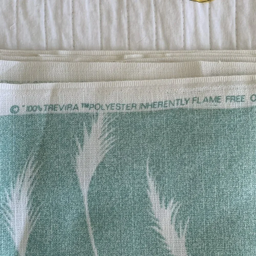 Judy Block Design Trevira Curtain Fabric 7 Yards 48” Width Sea Green